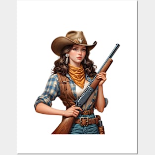 Cowgirl Posters and Art